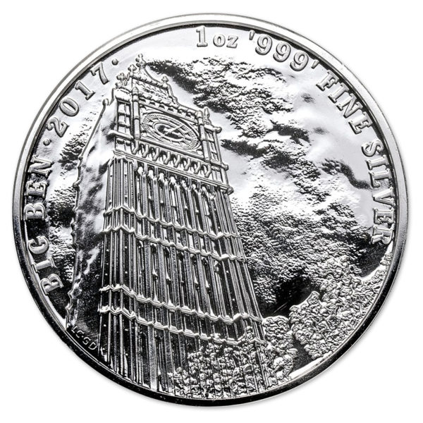 2017 Great Britain Silver Landmarks of Britain - Big Ben (1 oz) Brilliant Uncirculated