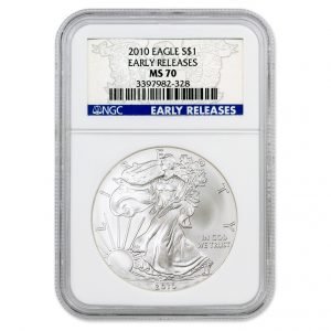 2010 1 oz American Silver Eagle MS-70 NGC (Early Releases)