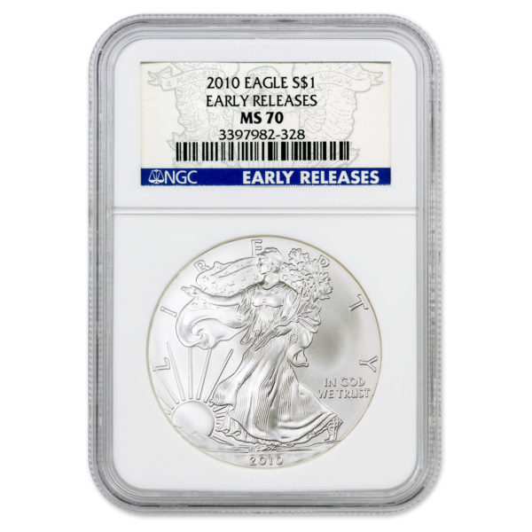 2010 1 oz American Silver Eagle MS-70 NGC (Early Releases)