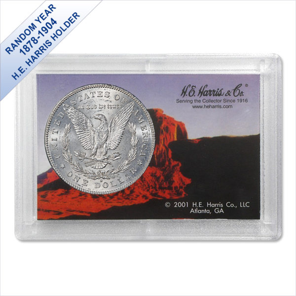 1878-1904 Morgan Silver Dollars BU (Random Year) - Harris Gift Holder - Image 2
