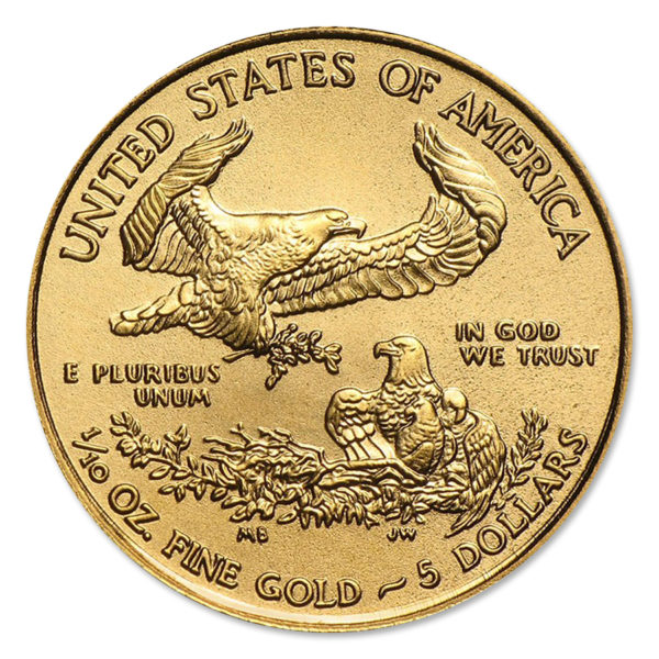 2019 1/10 oz American Gold Eagle BU - Image 2