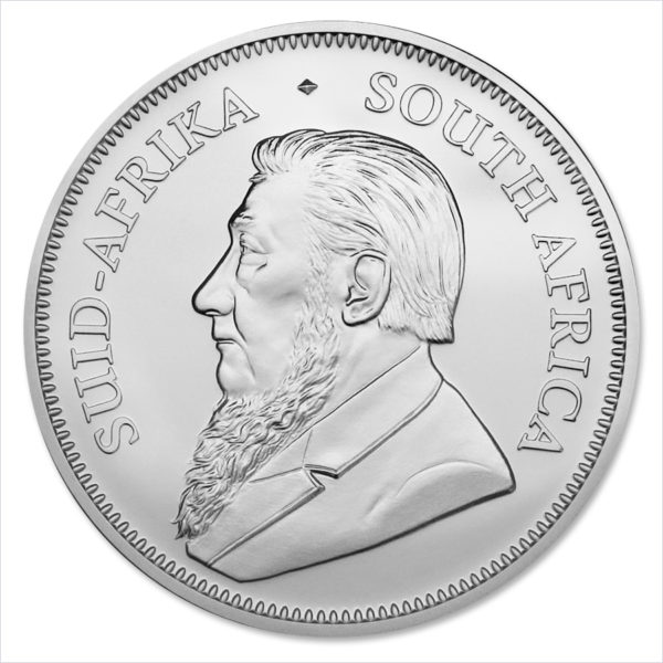2019 South Africa 1 oz Silver Krugerrand Brilliant Uncirculated (BU) - Image 2