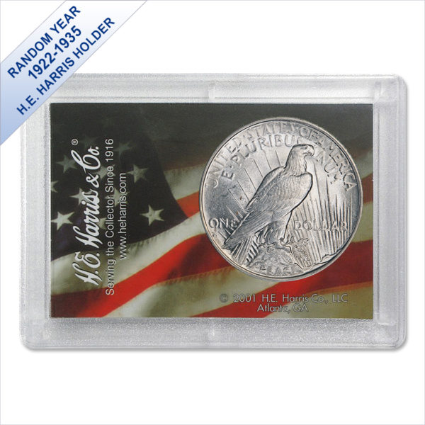 1922-1935 Peace Silver Dollars AU (Random Year) – Harris Gift Holder - Image 2