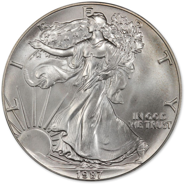 1987 1 oz American Silver Eagle BU