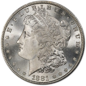 GEM BU+ -- Condition Rainbow Toned #G247 Details about   1881-S Morgan Dollar Silver --