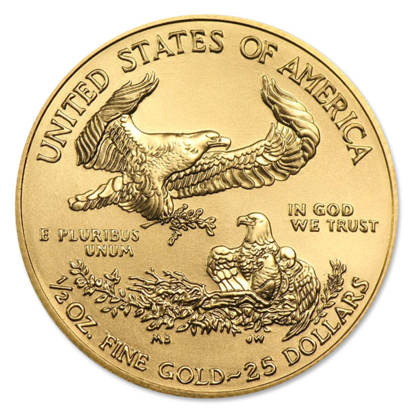 2020 1/2 oz American Gold Eagle BU - Image 2