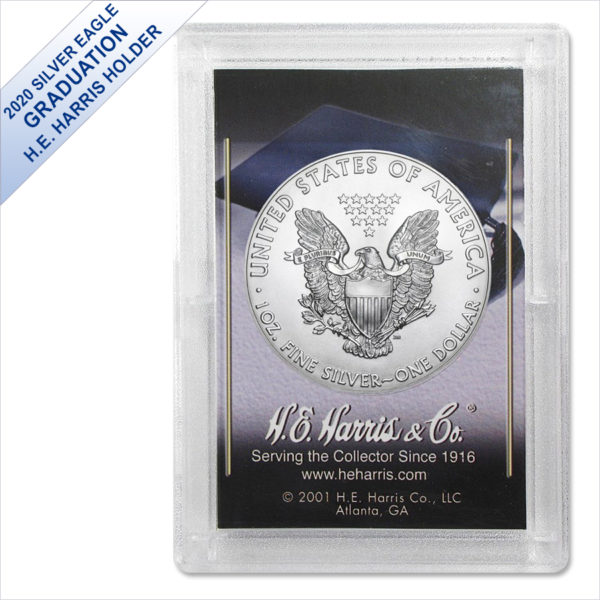 2020 1 oz American Silver Eagle BU (Graduation Harris Gift Holder) - Image 2