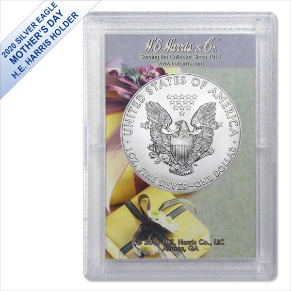 2020 1 oz American Silver Eagle BU (Happy Mother's Day Harris Gift Holder) - Image 2