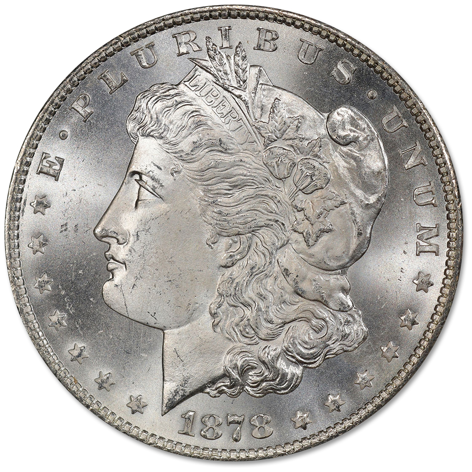 1878-SMorganSilverDollarBUObv