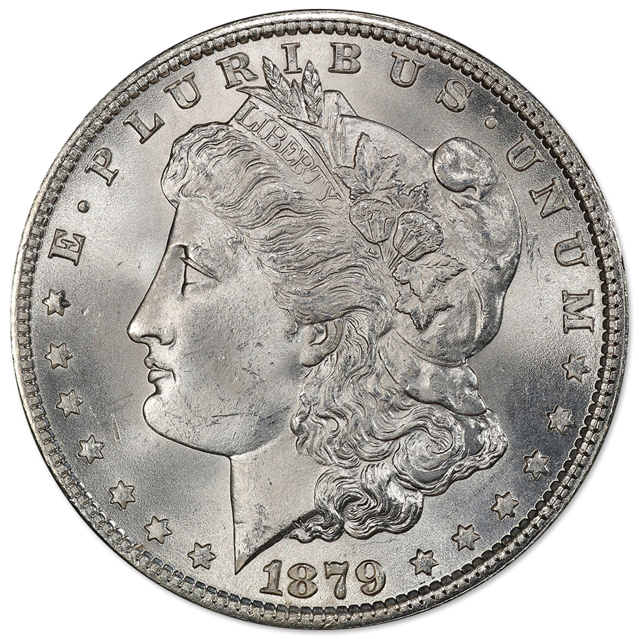 1879MorganSilverDollarBUObv