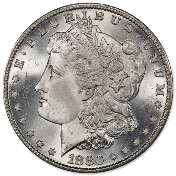 1880-S Morgan Silver Dollars BU (20-Coin Roll) - Image 2