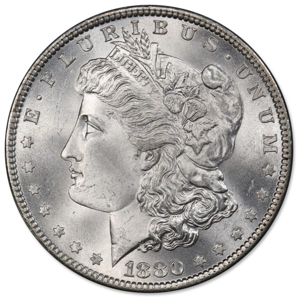 1880 Morgan Silver Dollars BU (20-Coin Roll) - Image 2
