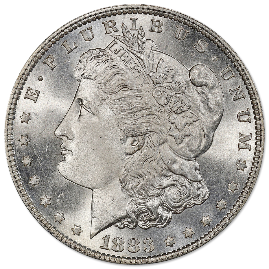 1883MorganSilverDollarBUObv