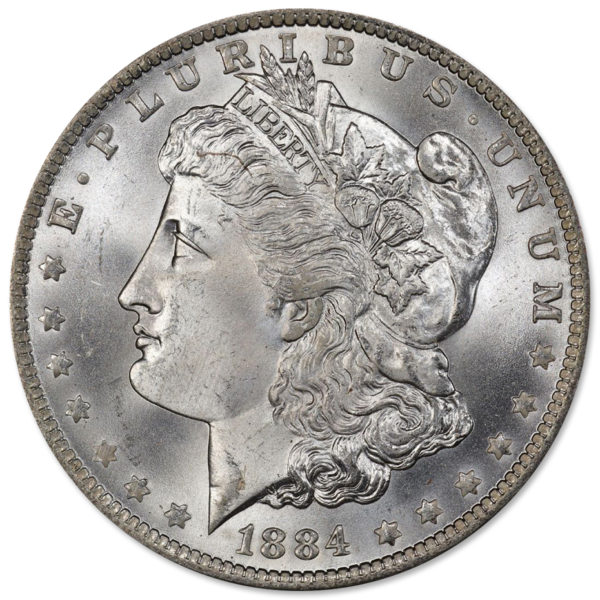 1884-O Morgan Silver Dollars BU (20-Coin Roll) - Image 2