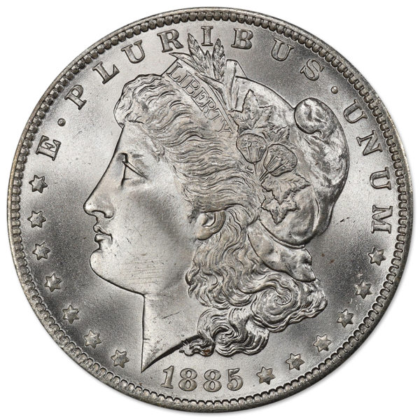 1885-O Morgan Silver Dollars BU (20-Coin Roll) - Image 2