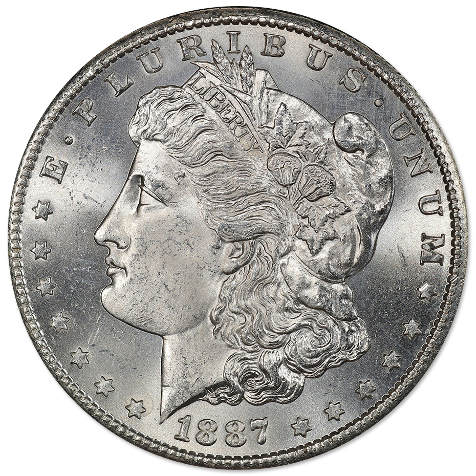 1887-SMorganSilverDollarBUObv