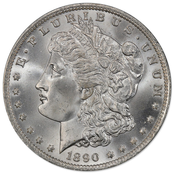 1890-O Morgan Silver Dollars BU (20-Coin Roll) - Image 2