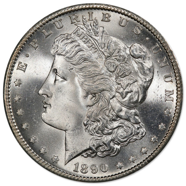 1890-S Morgan Silver Dollars BU (20-Coin Roll) - Image 2