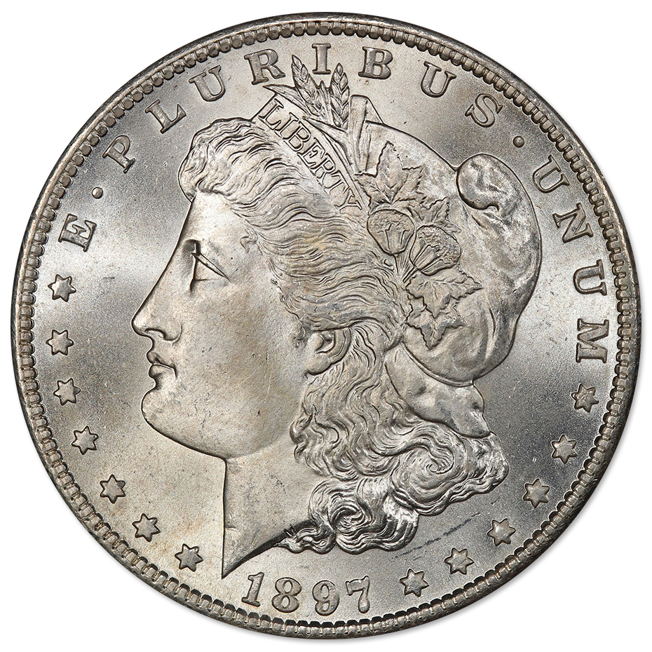 1897-SMorganSilverDollarBUObv