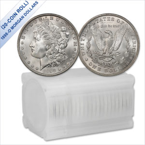 1898-O Morgan Silver Dollars BU (20-Coin Roll)