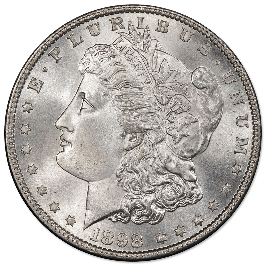 1898MorganSilverDollarBUObv