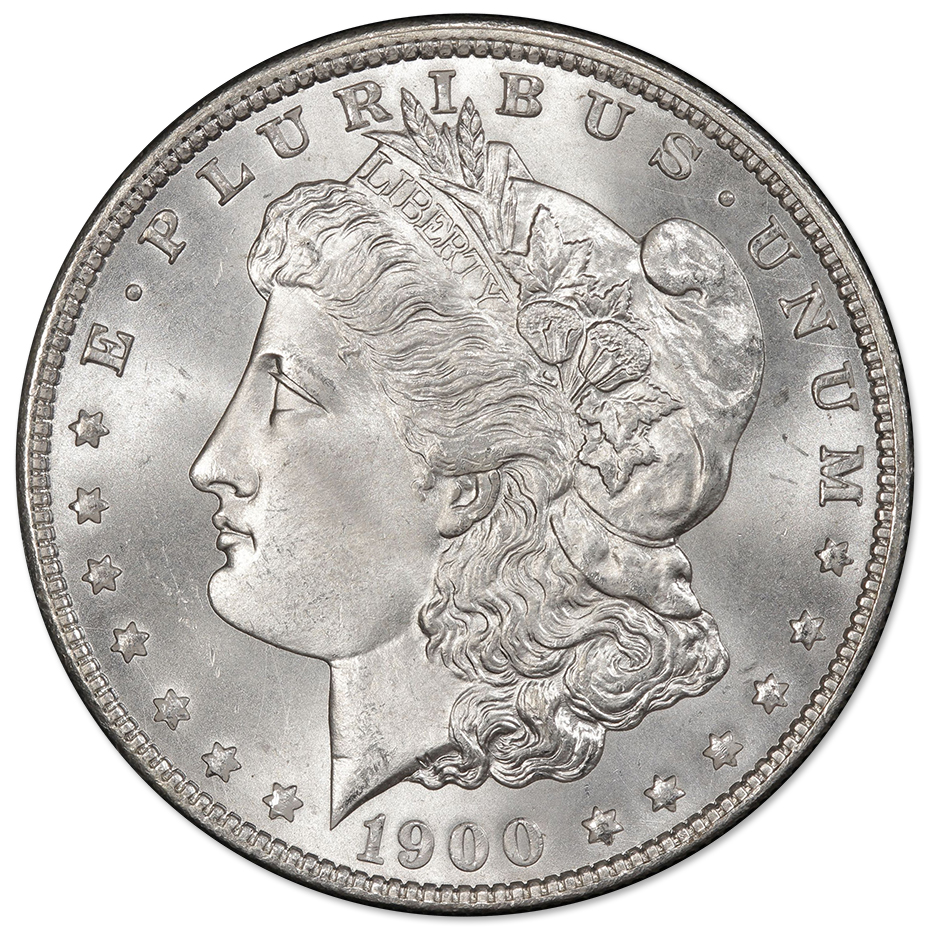 1900MorganSilverDollarBUObv